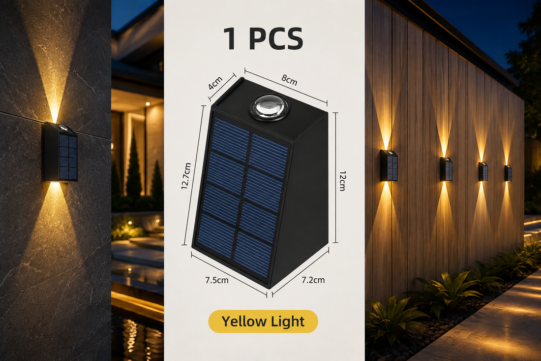Solar LED Wall Light – IP65 Up & Down Beam