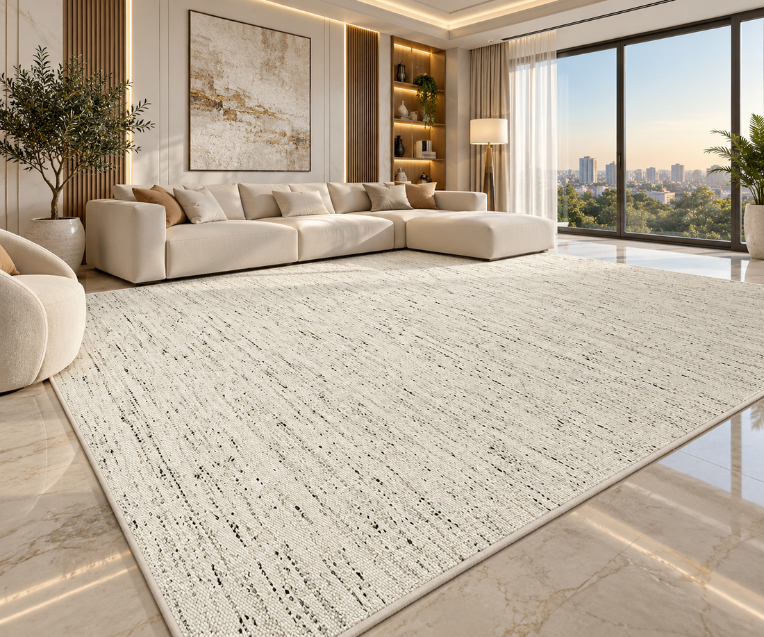 Modern Striped Area Rug | 100% Polyester | Non-Slip PVC Backing | 12 Colors | Custom Sizes