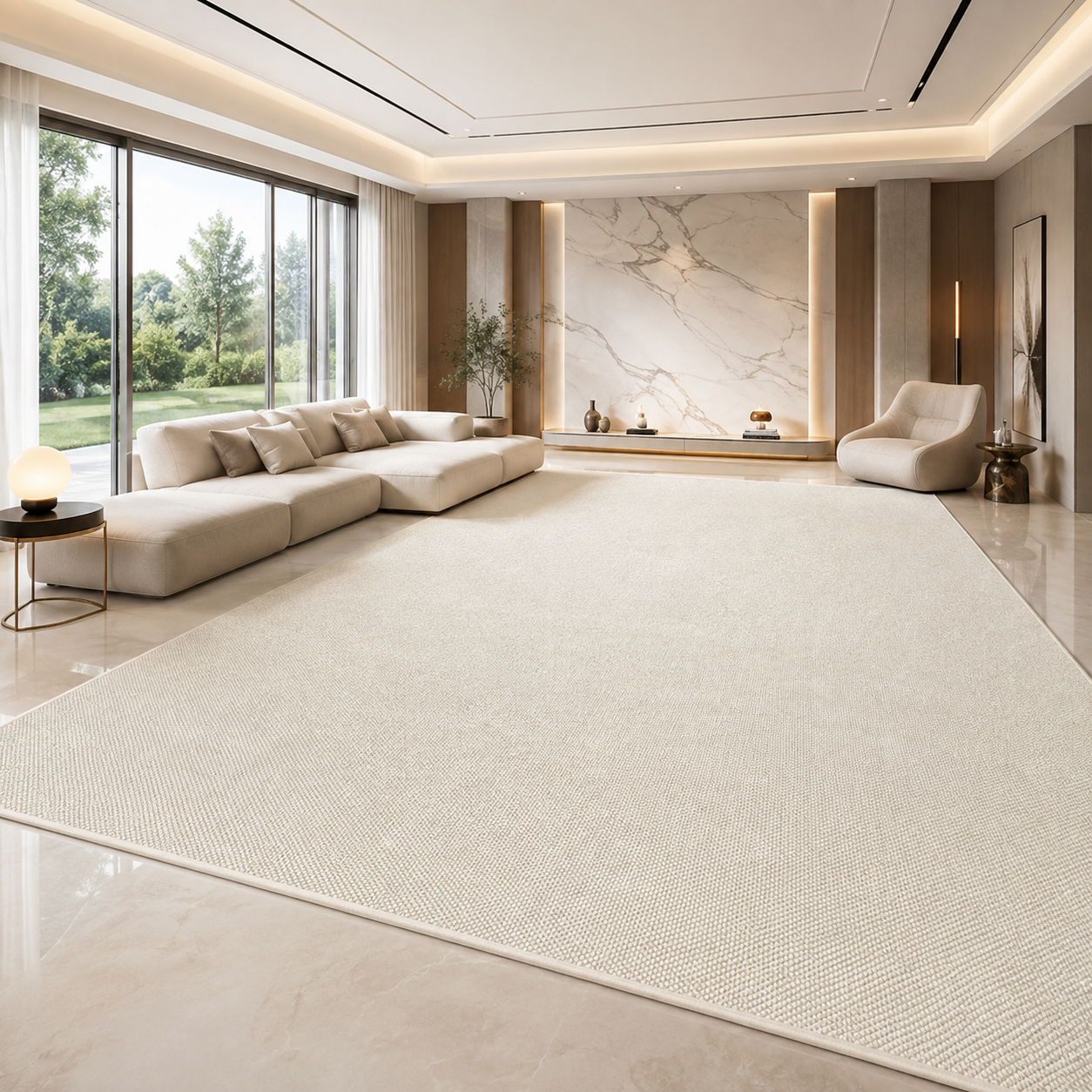 Modern Striped Area Rug | 100% Polyester | Non-Slip PVC Backing | 12 Colors | Custom Sizes