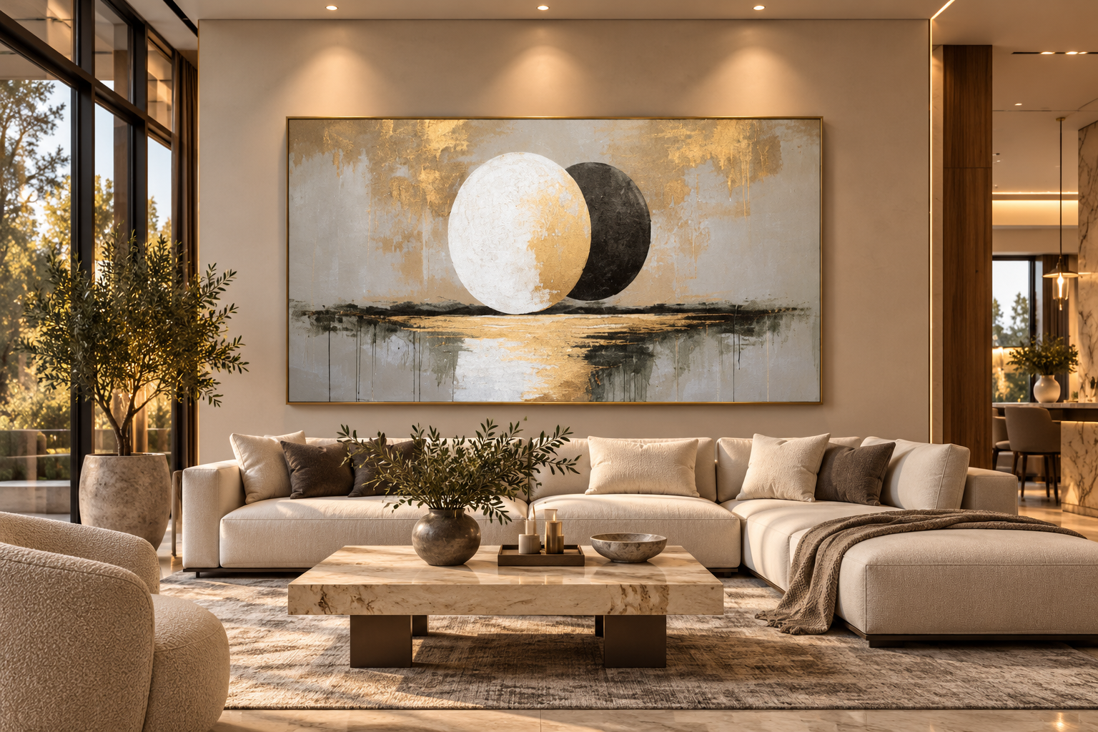 Abstract Canvas Wall Art – Unframed