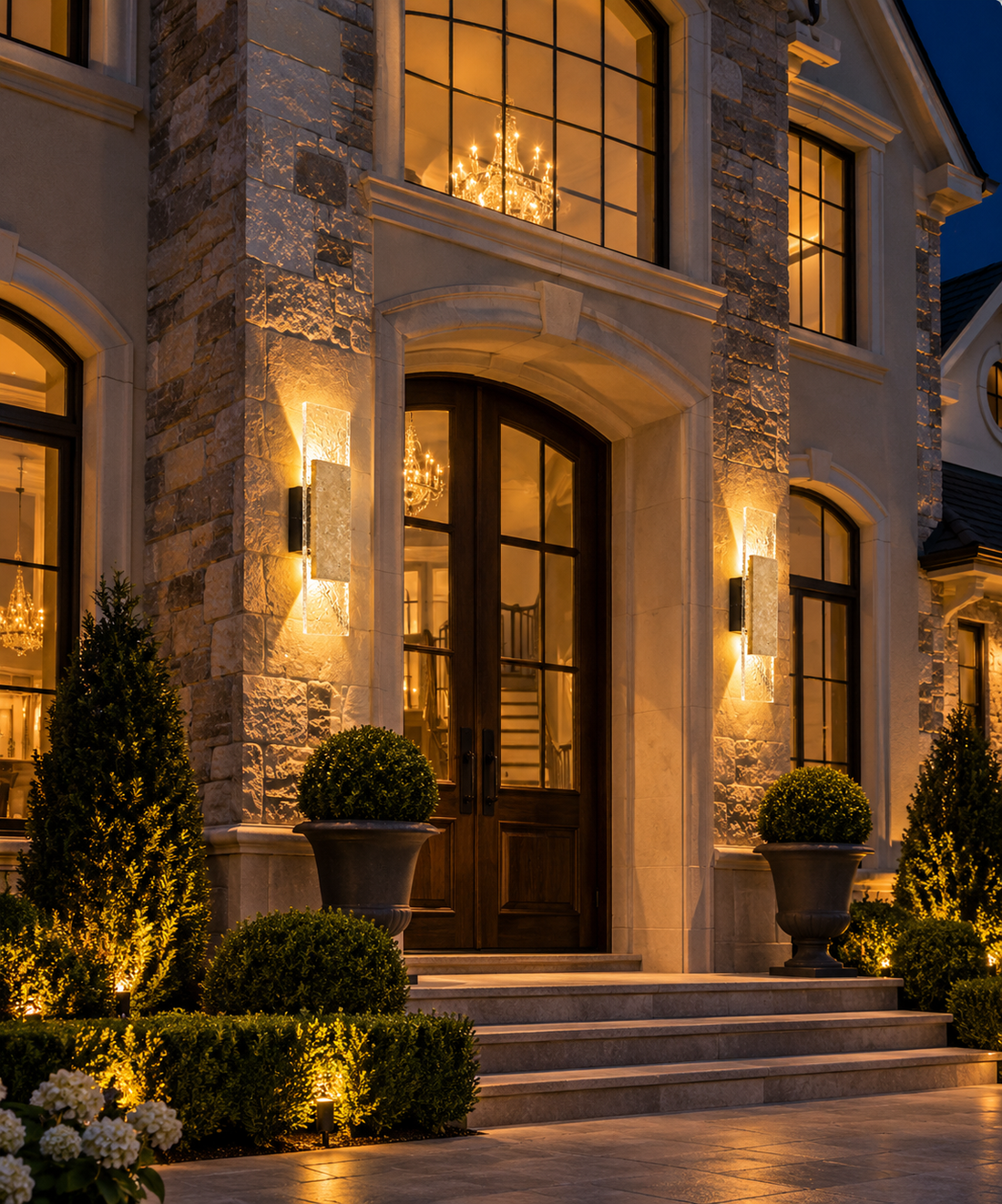 LED Stone Strip Wall Sconce