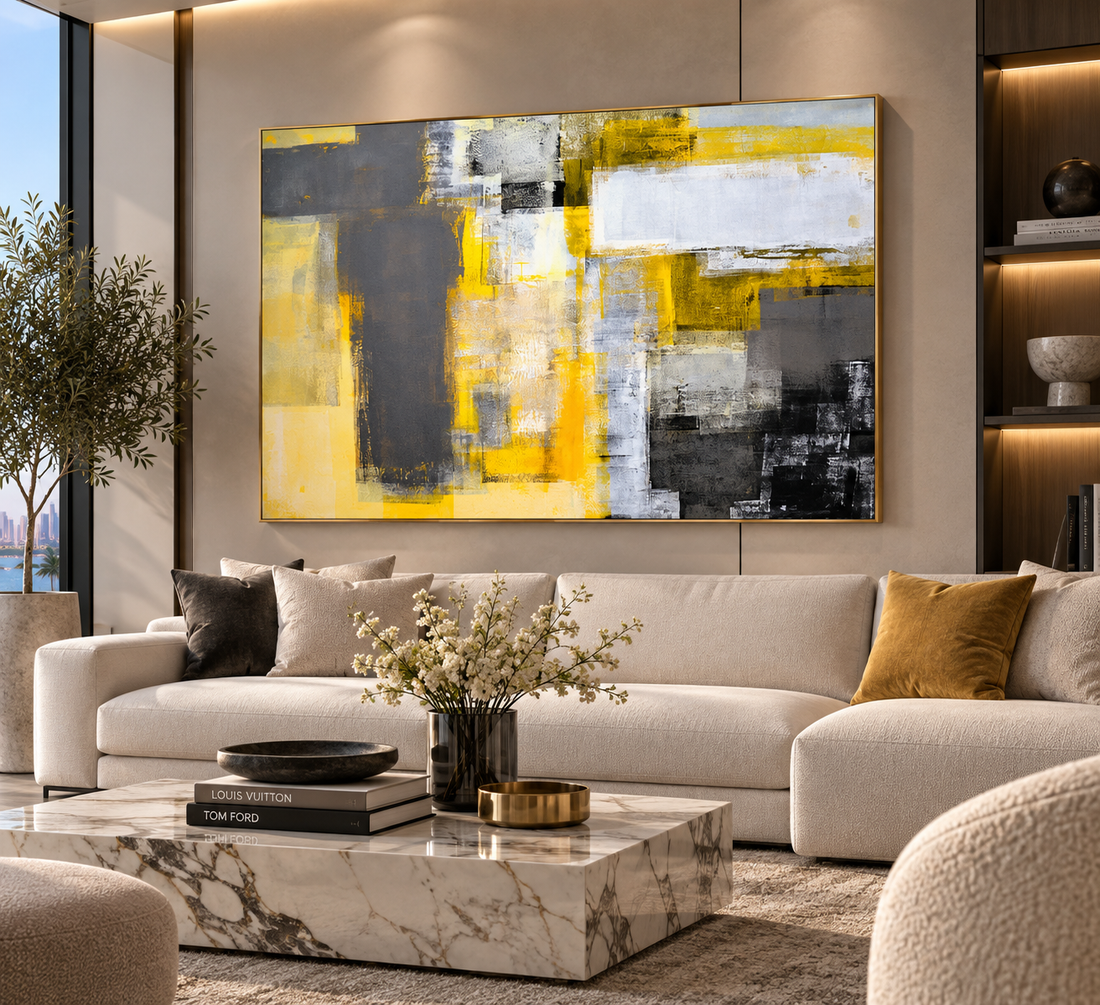 Modern Abstract Canvas Wall Art Print