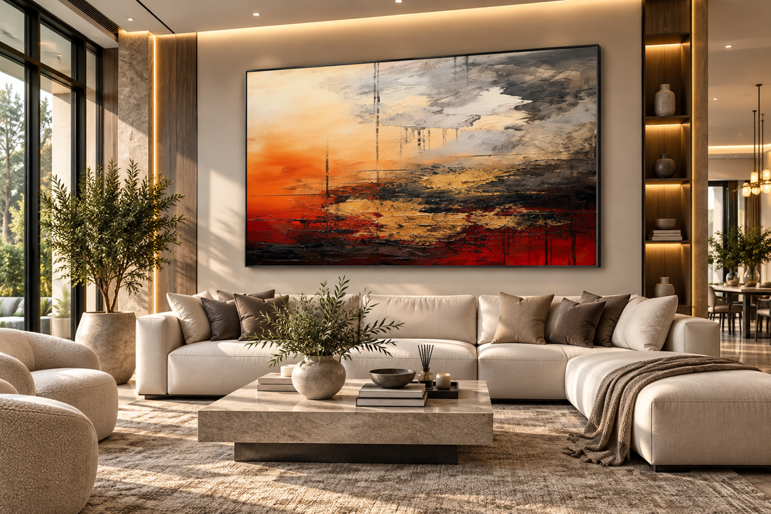 Abstract Canvas Wall Art – Unframed