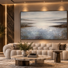 Abstract Grey Minimalist Canvas Wall Art