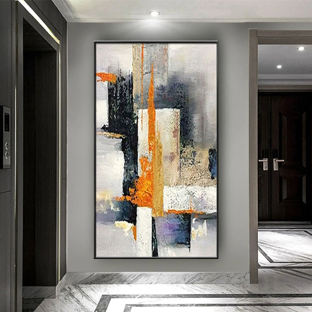 Hand-Painted Abstract Oil Painting on Canvas