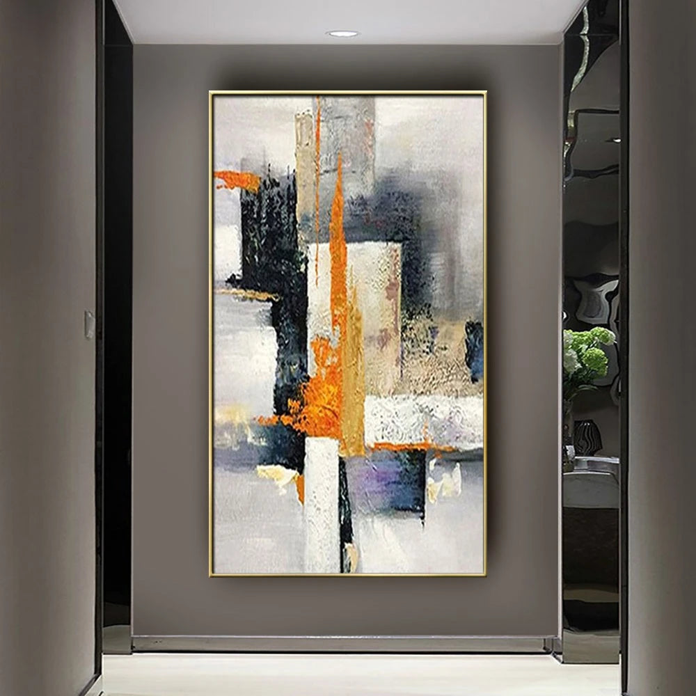 Hand-Painted Abstract Oil Painting on Canvas