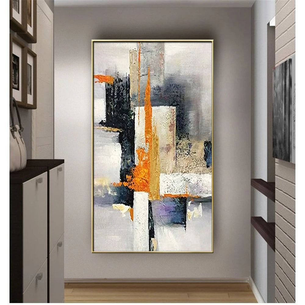 Hand-Painted Abstract Oil Painting on Canvas