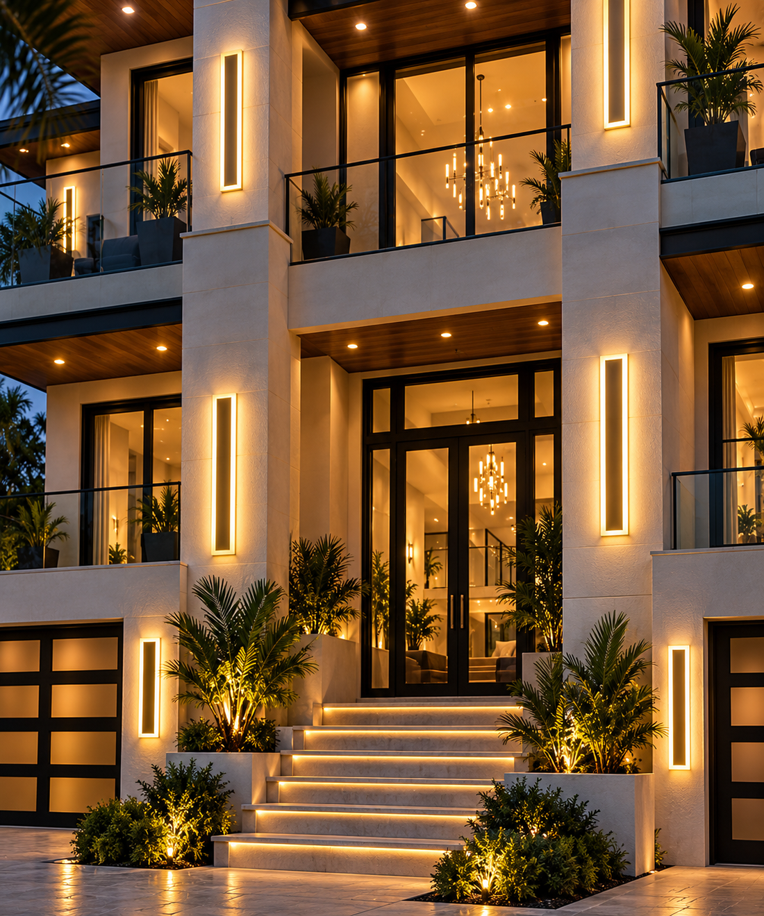 Aureline Architectural Outdoor LED Wall Light