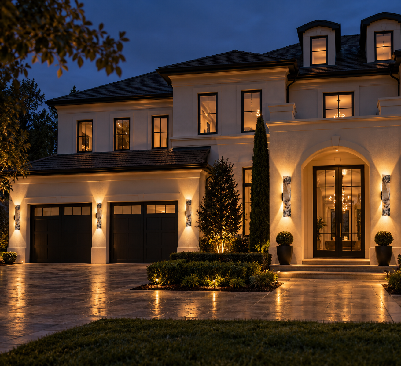 LED Outdoor Stone Wall Light