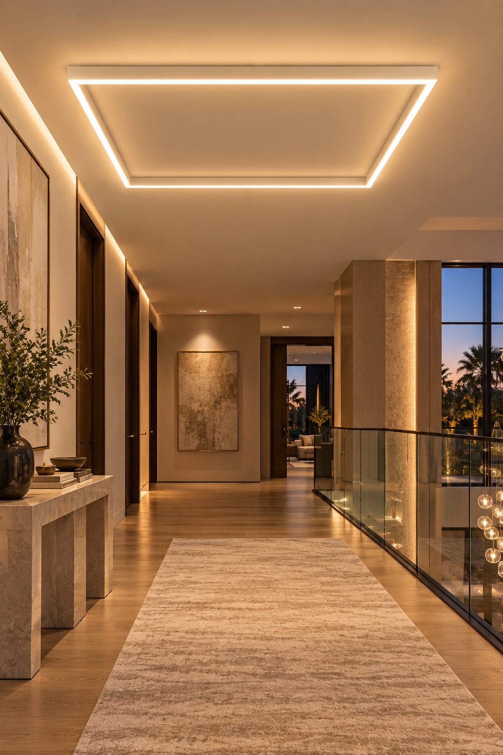Nordic LED Strip Ceiling Light