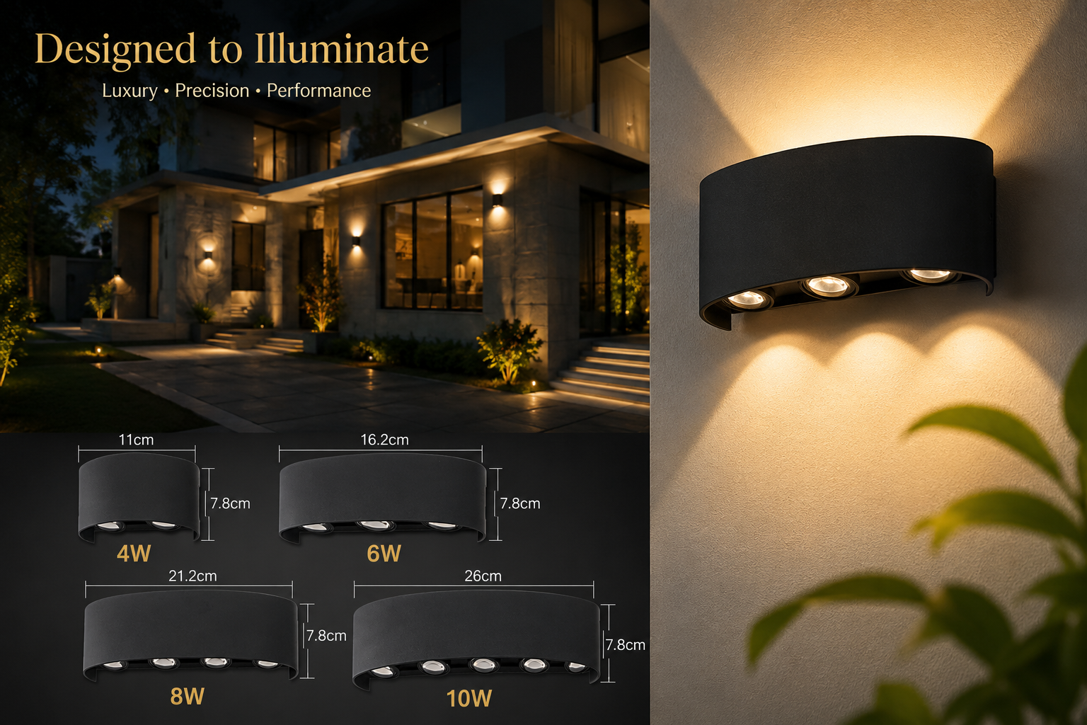 Modern LED Outdoor Wall Lamp