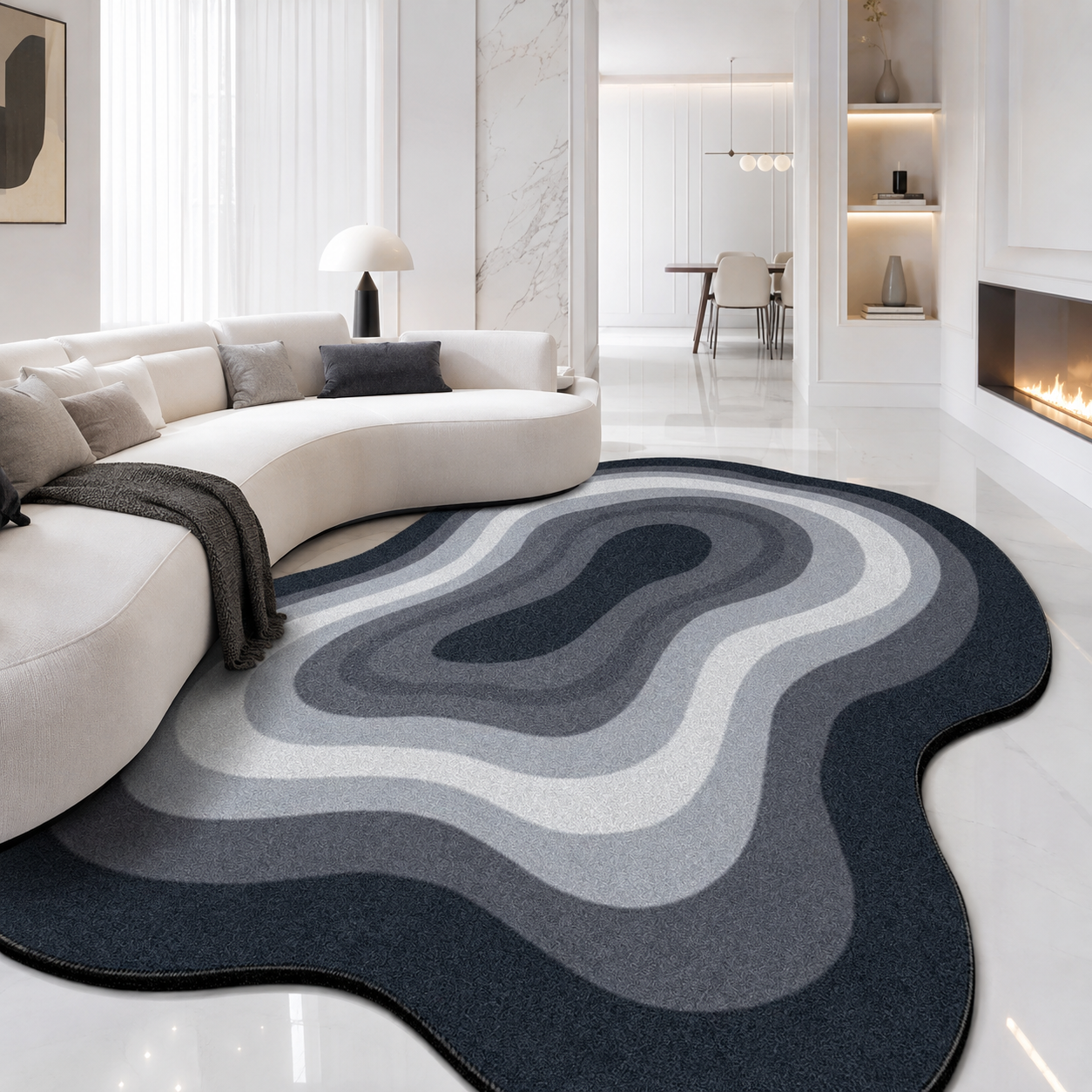 Modern Flannel Area Rug