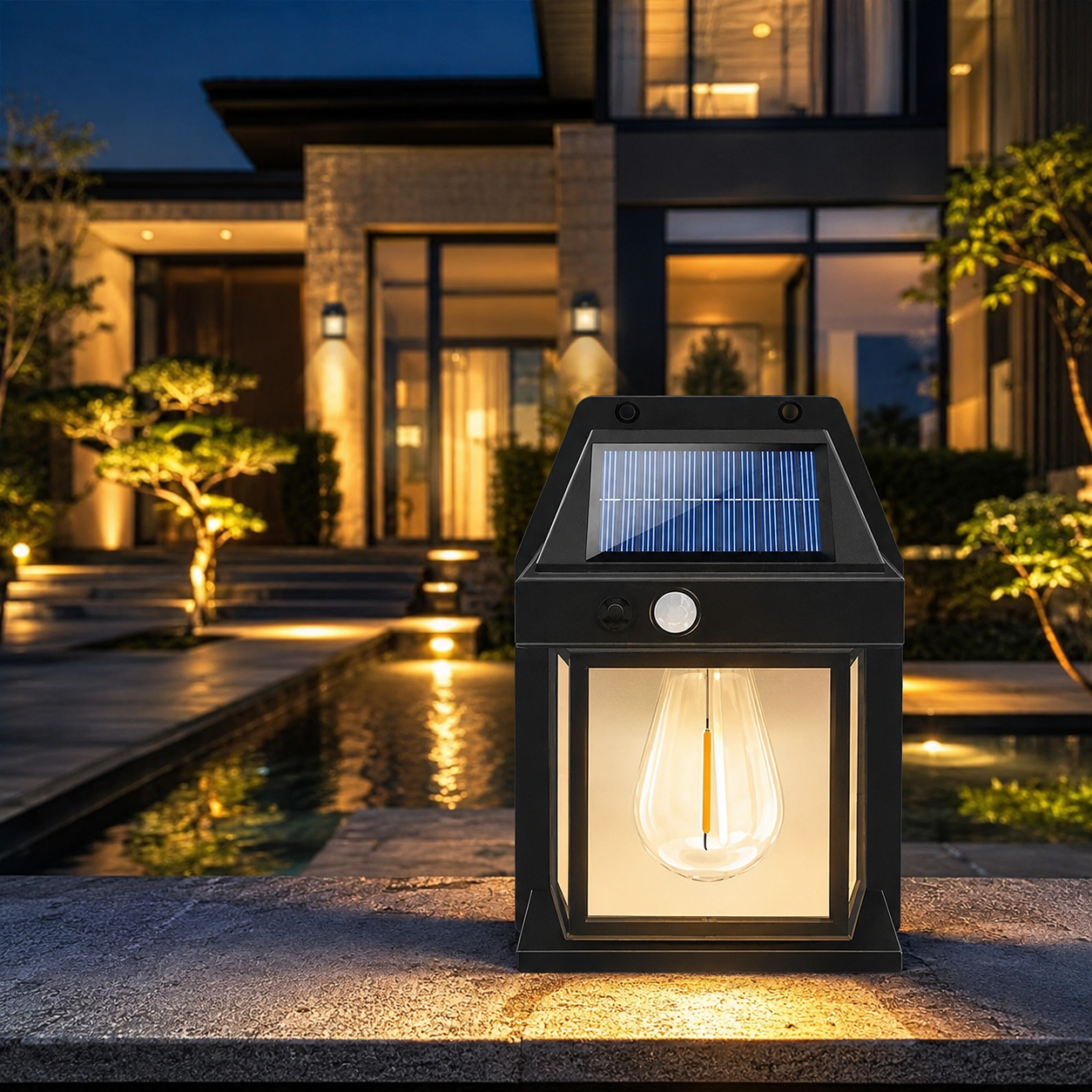 Waterproof Outdoor Wall Light – Black