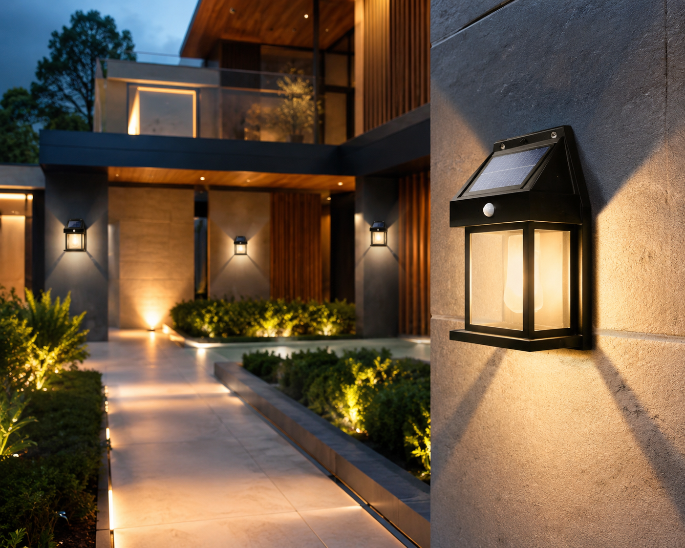 Waterproof Outdoor Wall Light – Black