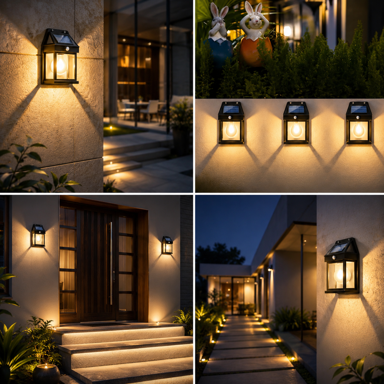 Waterproof Outdoor Wall Light – Black