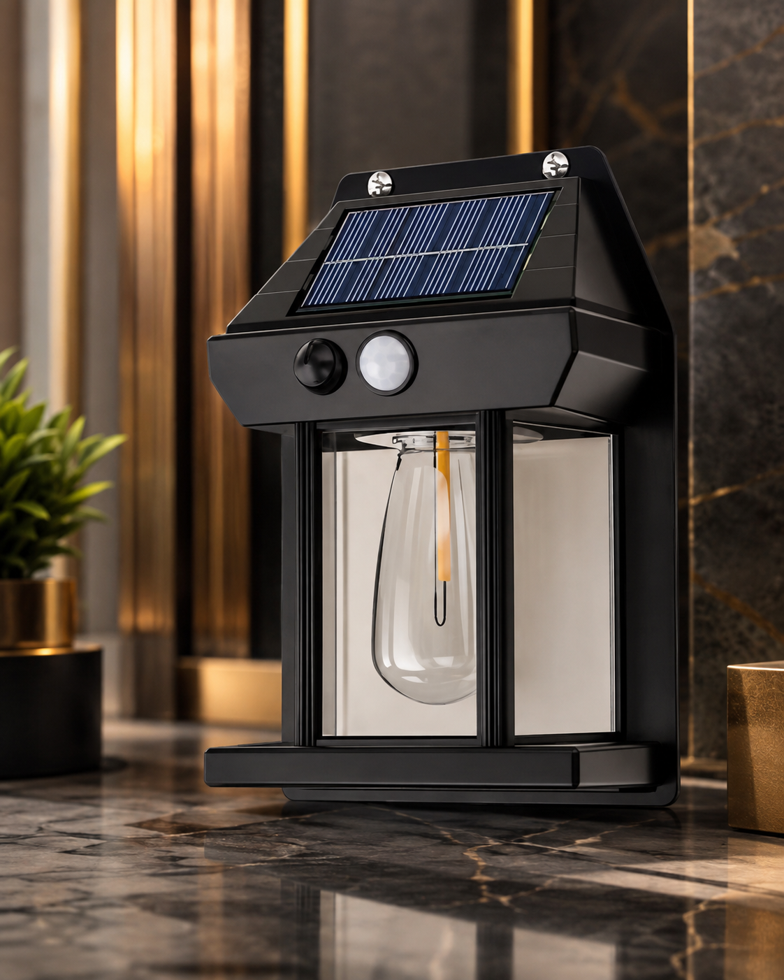 Waterproof Outdoor Wall Light – Black