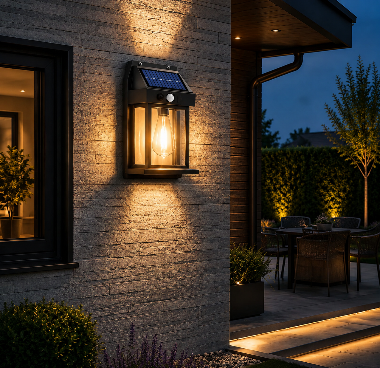 Waterproof Outdoor Wall Light – Black