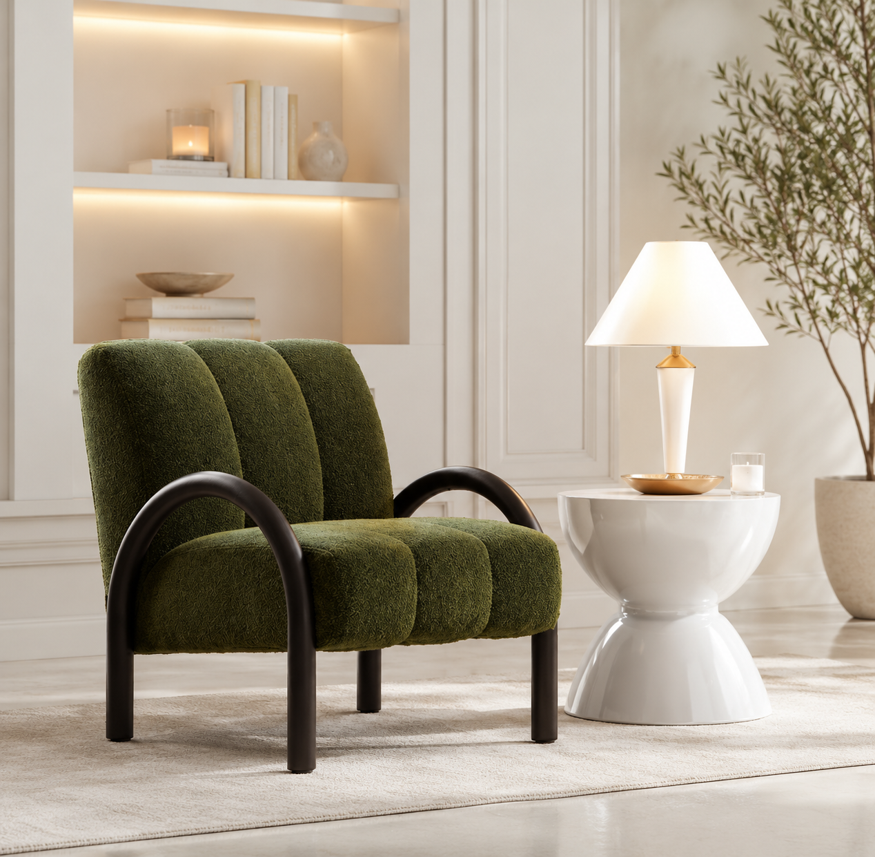Retro Mid-Century Accent Lounge Chair