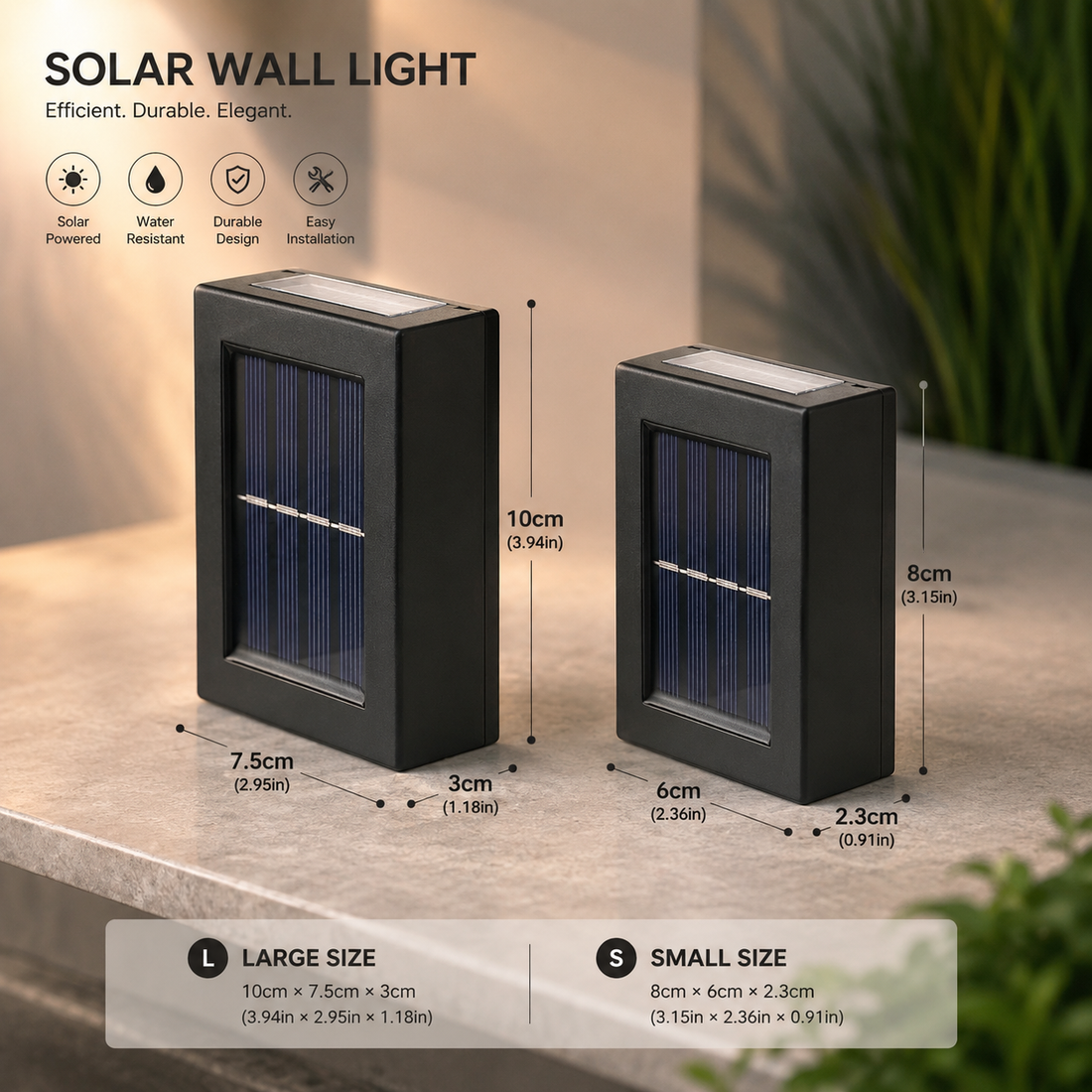 Solar Up & Down Wall Washer Light