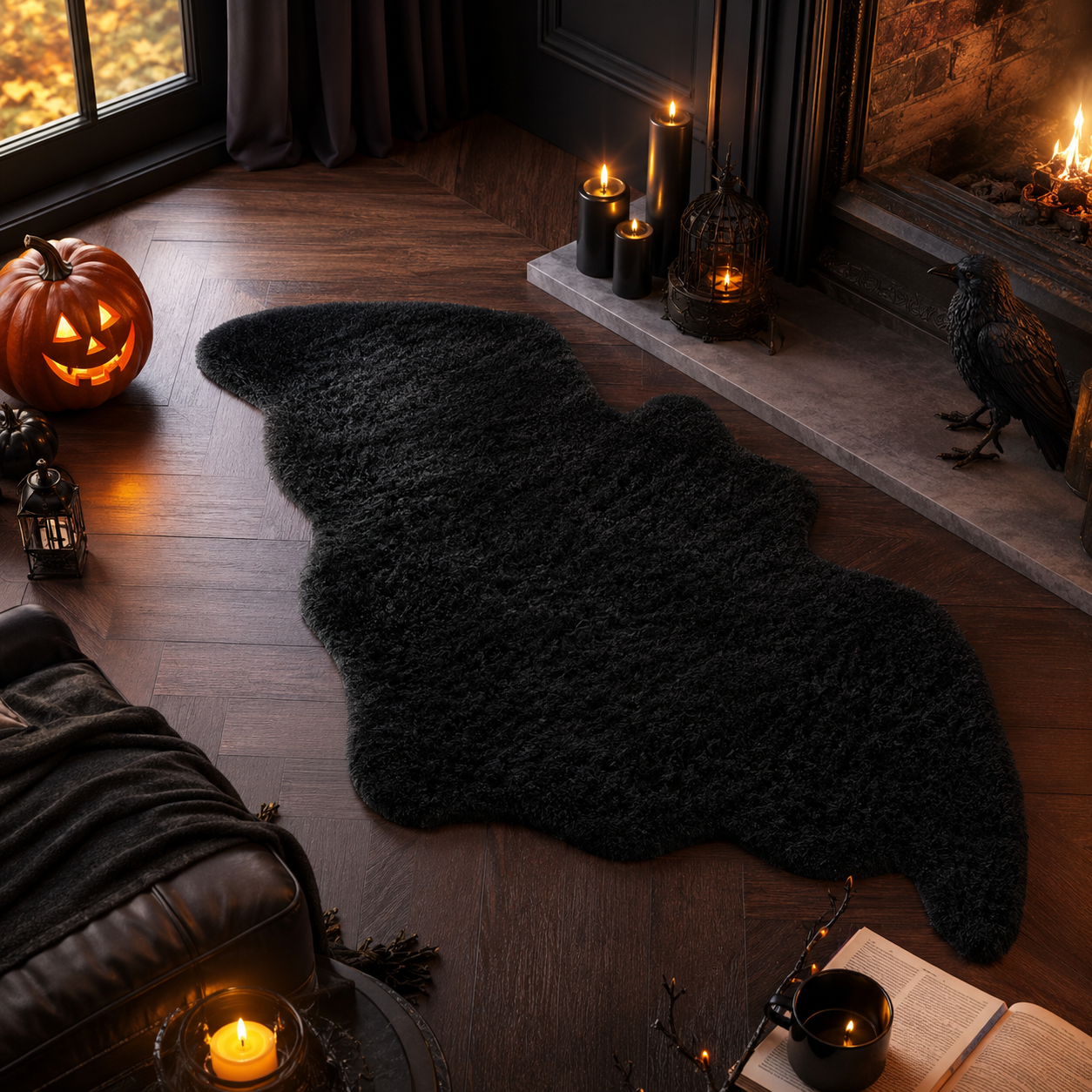 Halloween Suede Floor Mat – Anti-Slip