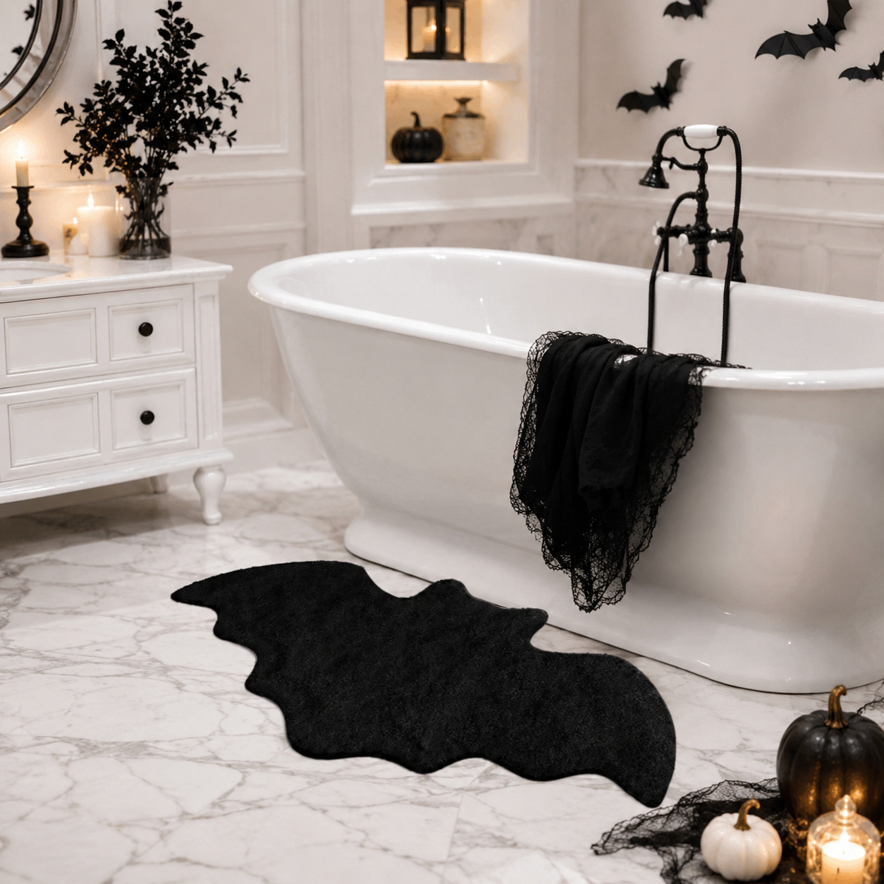 Halloween Suede Floor Mat – Anti-Slip