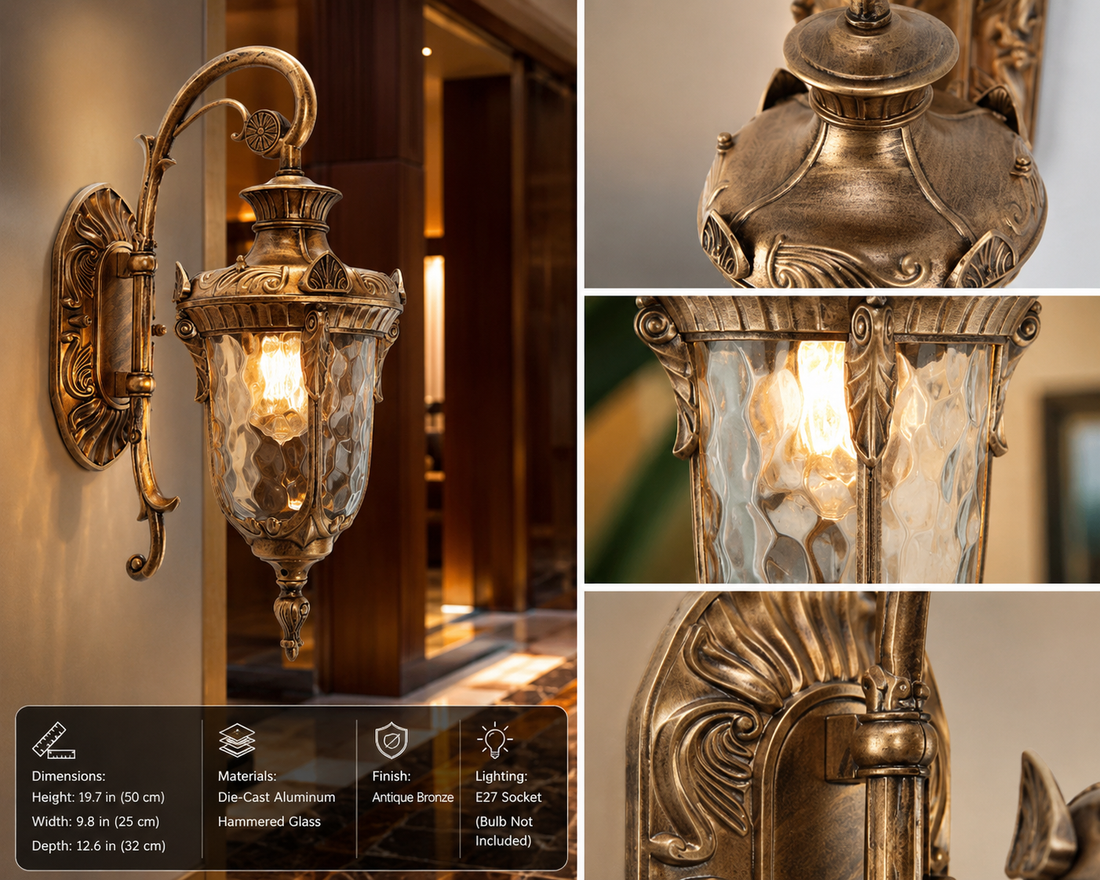 European Retro Outdoor Wall Sconce