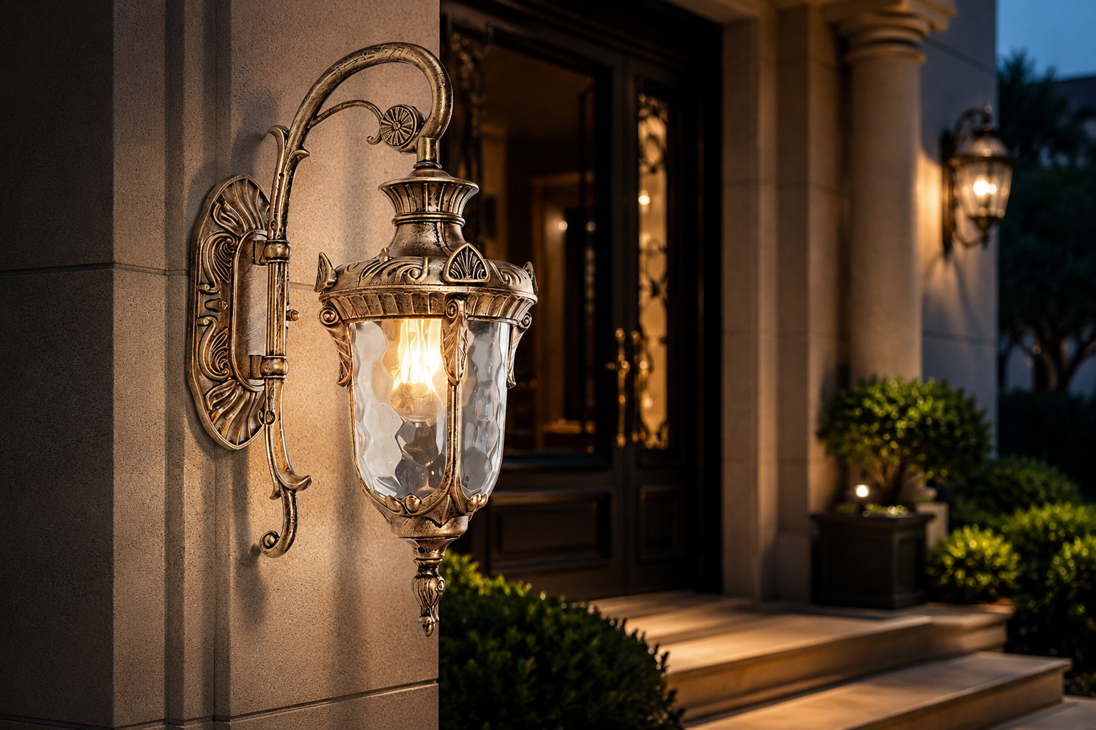 European Retro Outdoor Wall Sconce