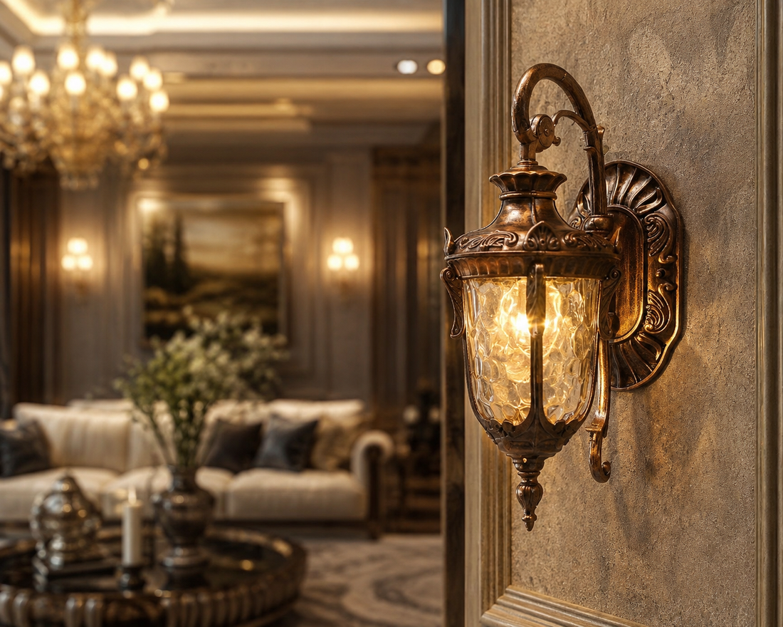 European Retro Outdoor Wall Sconce