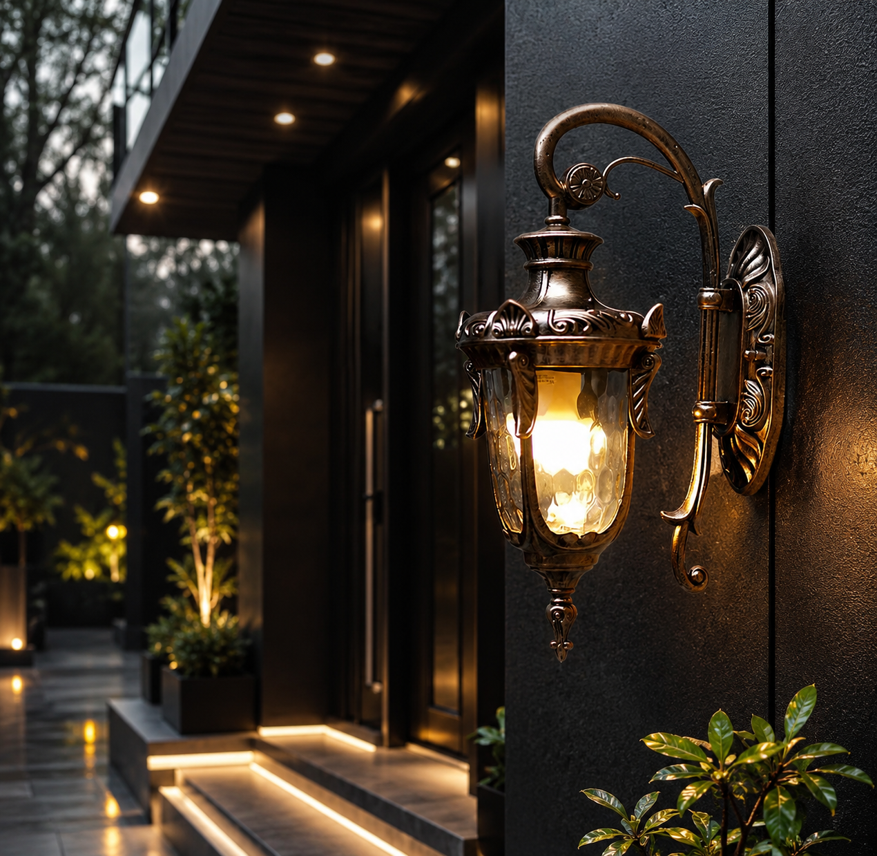 European Retro Outdoor Wall Sconce