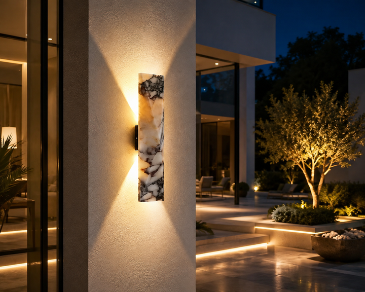 LED Outdoor Stone Wall Light