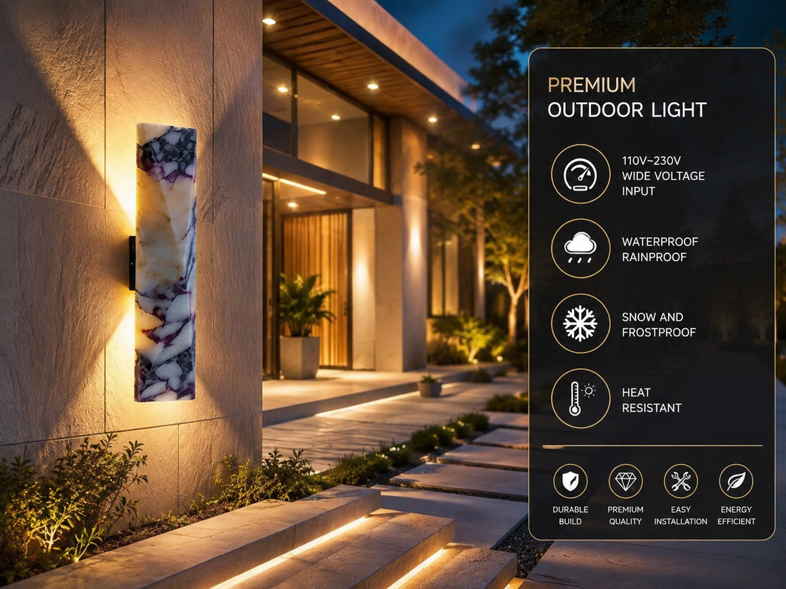 LED Outdoor Stone Wall Light