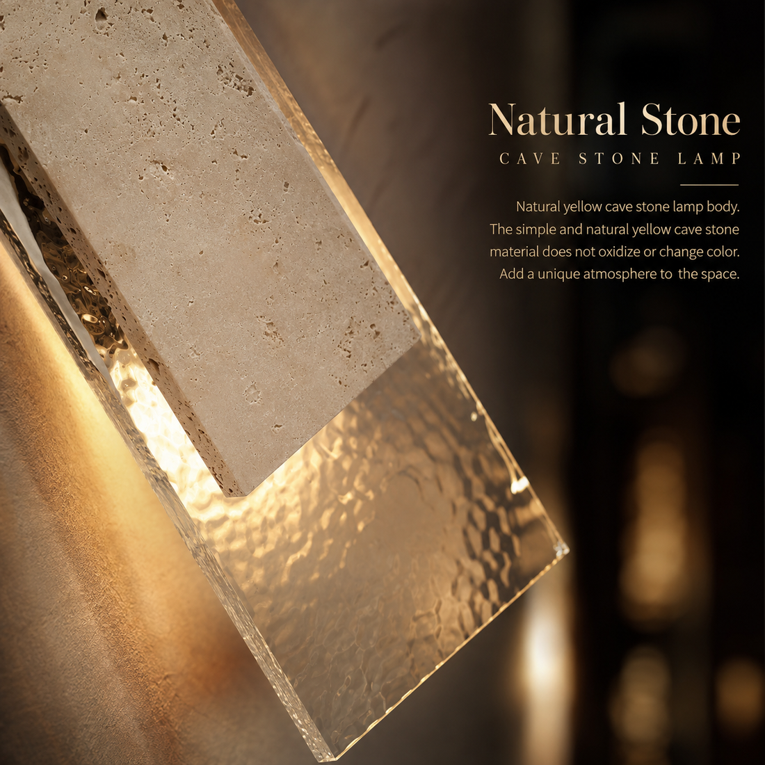 LED Stone Strip Wall Sconce
