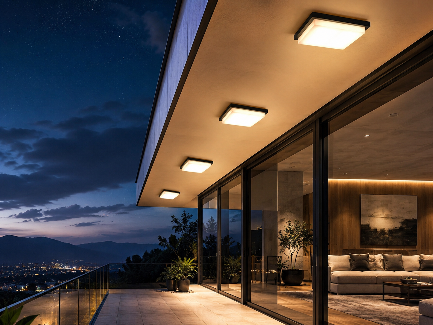 LED Flush Mount Square Ceiling Light