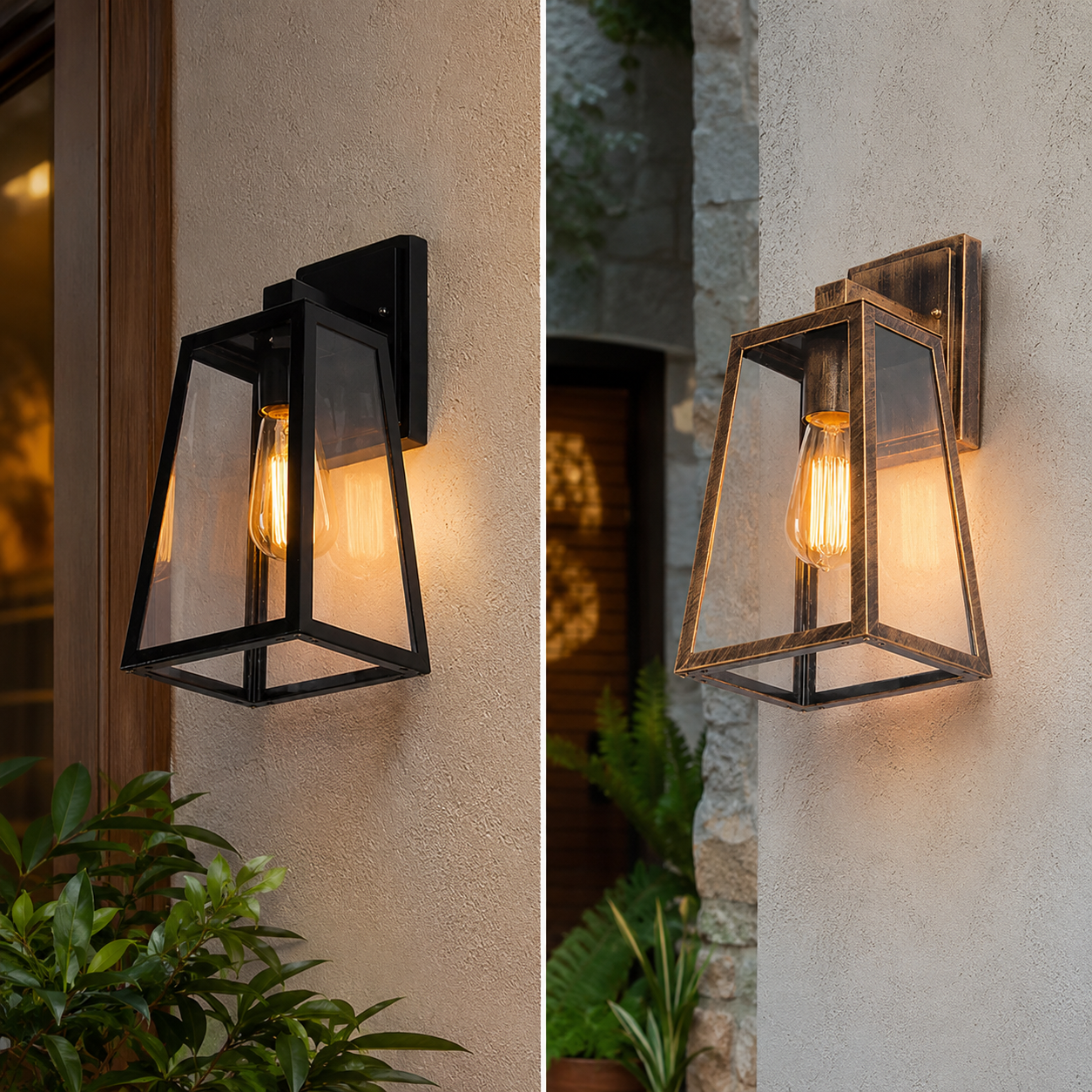 Retro Loft Wall Sconce – E27 Iron & Acrylic, Industrial Style