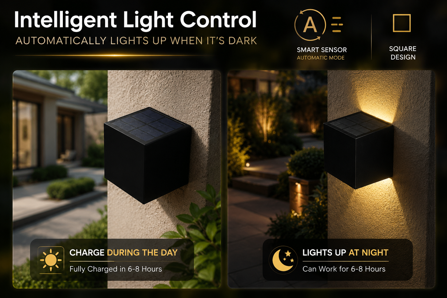 Solar Outdoor Wall Light
