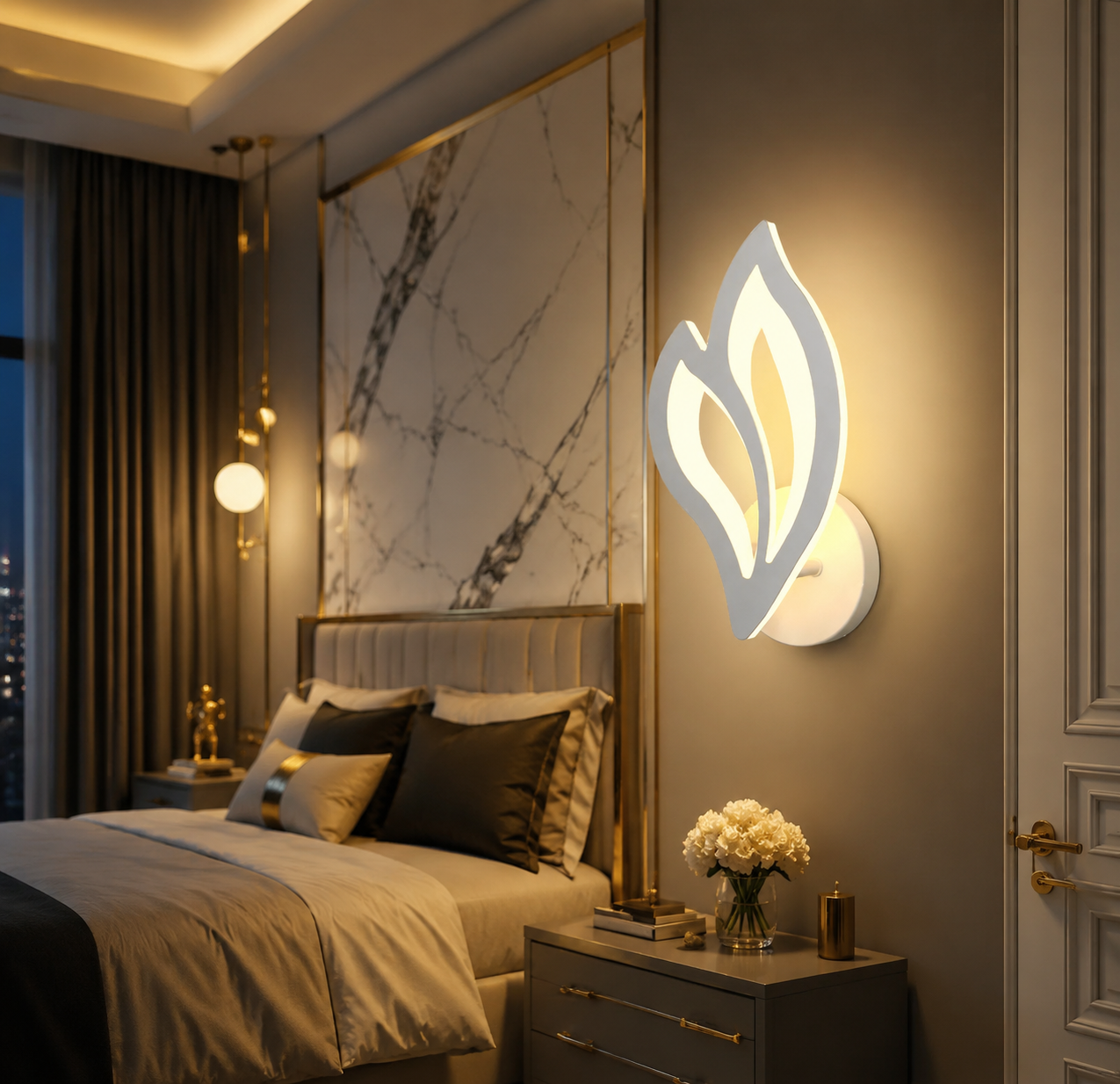 Modern Leaf LED Wall Sconce