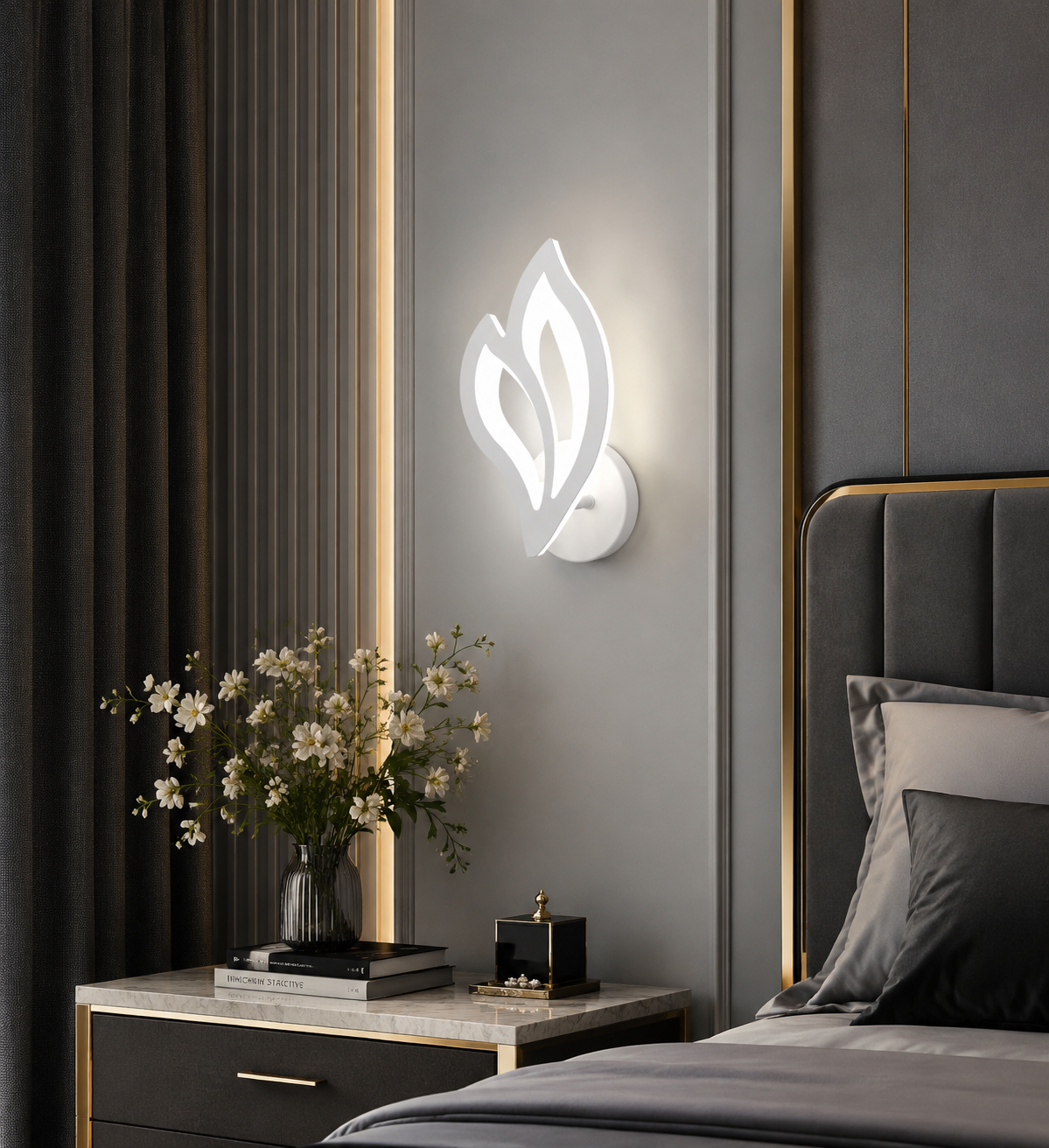 Modern Leaf LED Wall Sconce