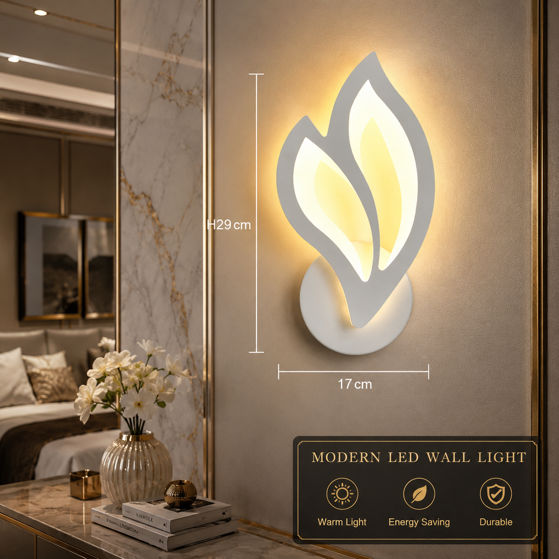 Modern Leaf LED Wall Sconce
