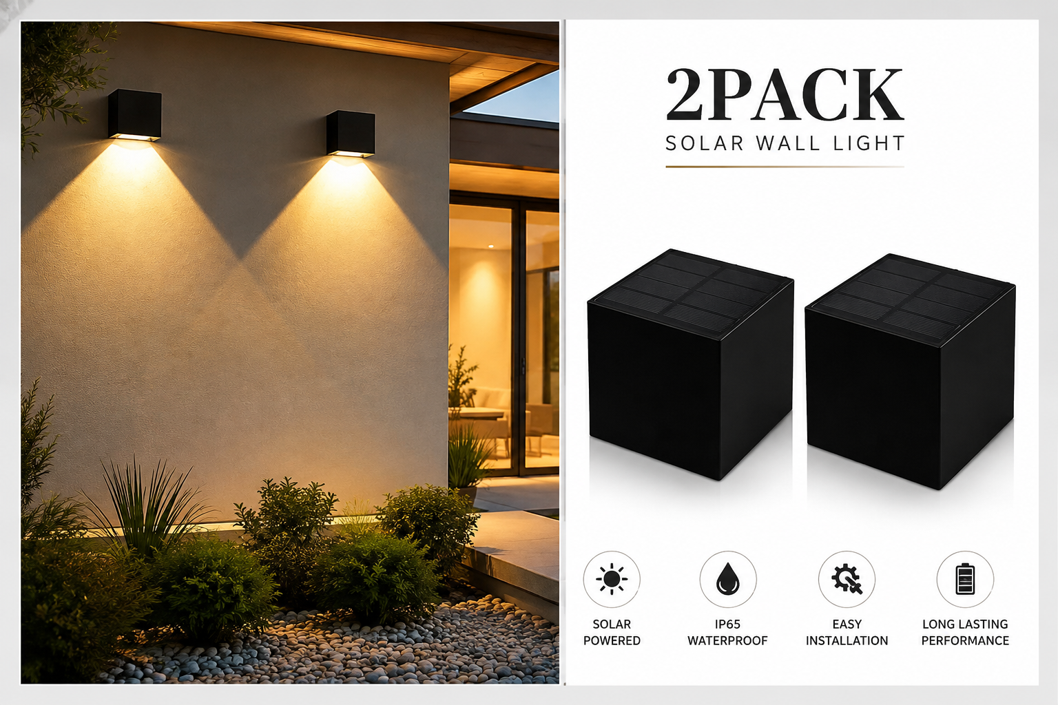 Solar Outdoor Wall Light
