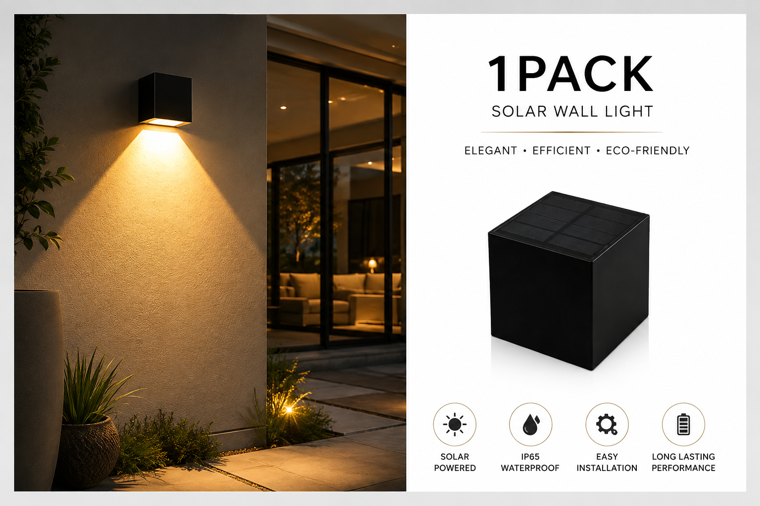 Solar Outdoor Wall Light