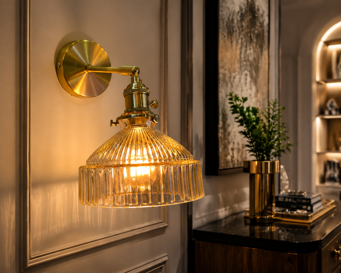 Nordic Coloured Glass Wall Lamp