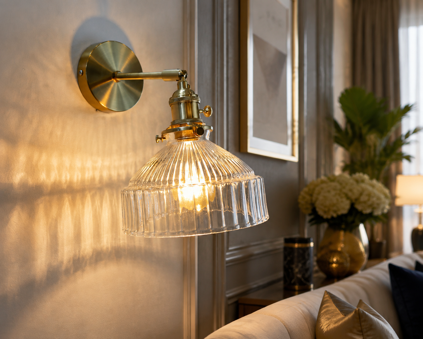 Nordic Coloured Glass Wall Lamp