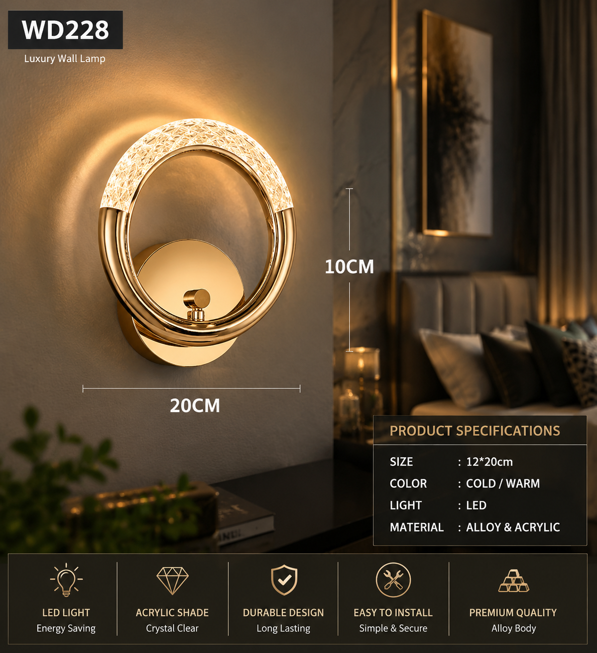 Nordic LED Wall Sconce