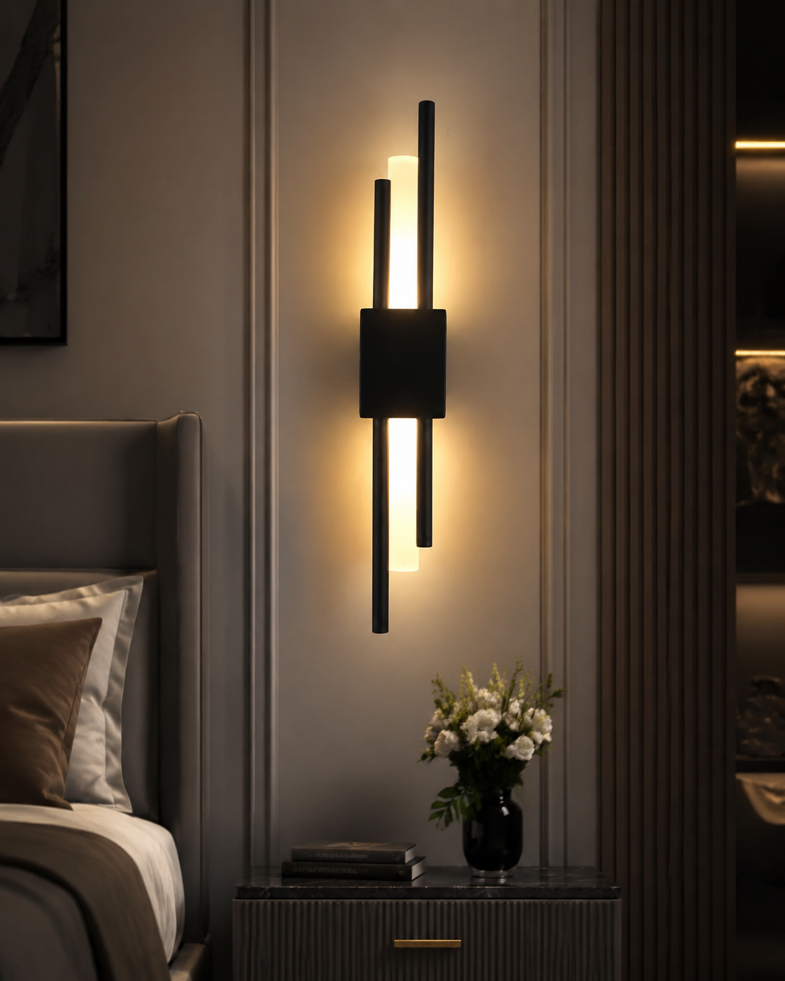 Modern Nordic LED Wall Sconce for Bedroom, Hotel & Corridor