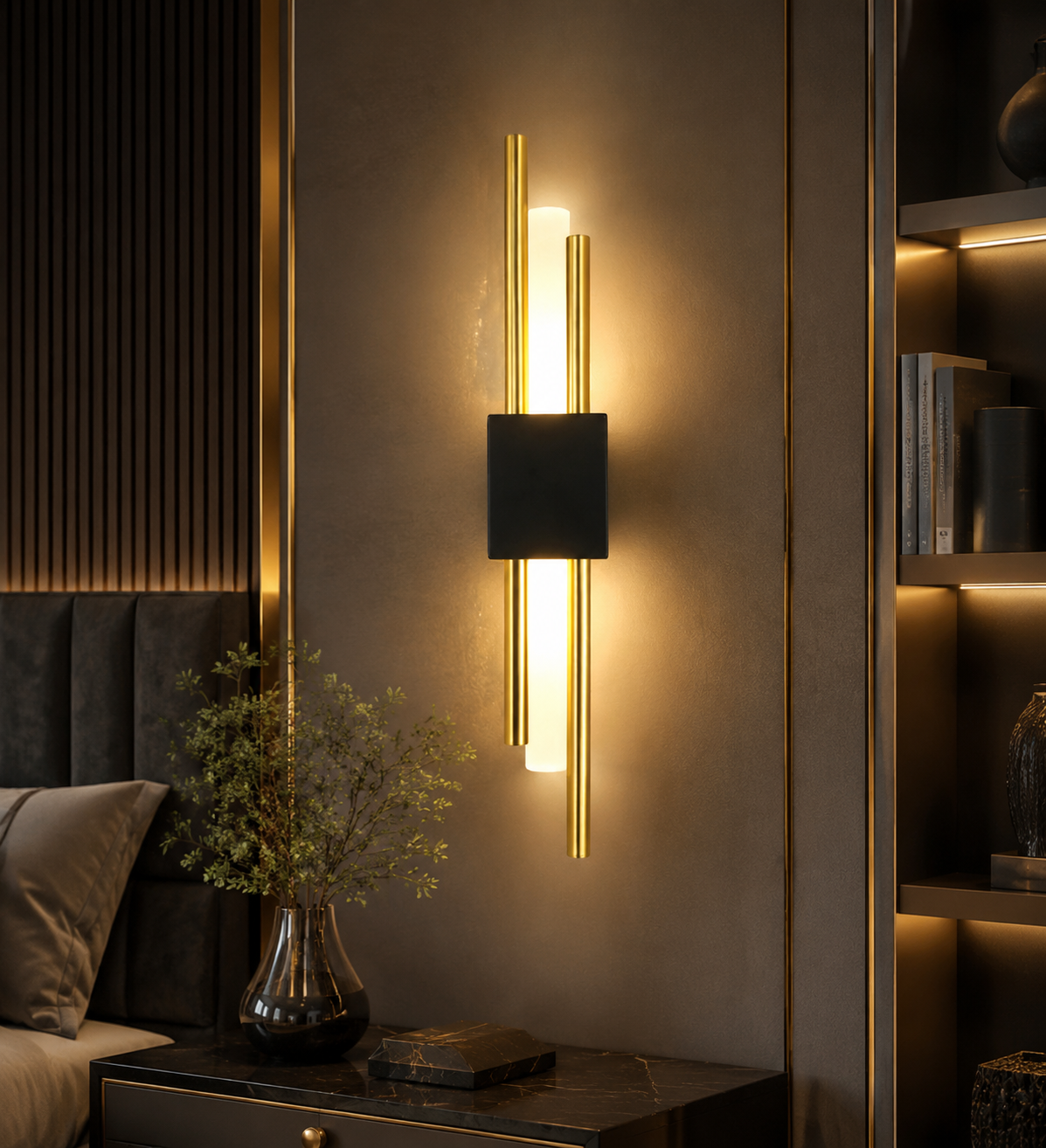Modern Nordic LED Wall Sconce for Bedroom, Hotel & Corridor