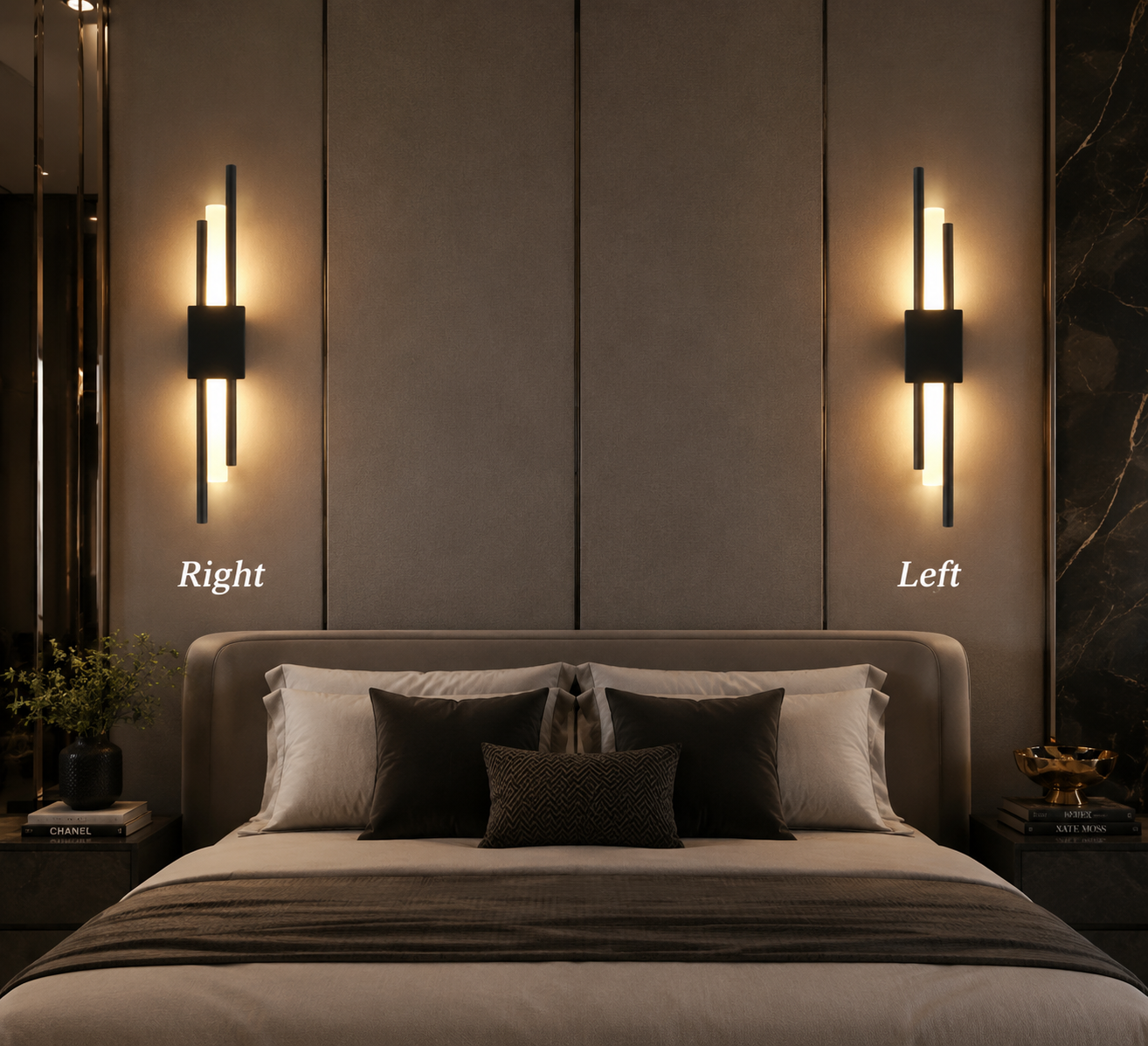 Modern Nordic LED Wall Sconce for Bedroom, Hotel & Corridor