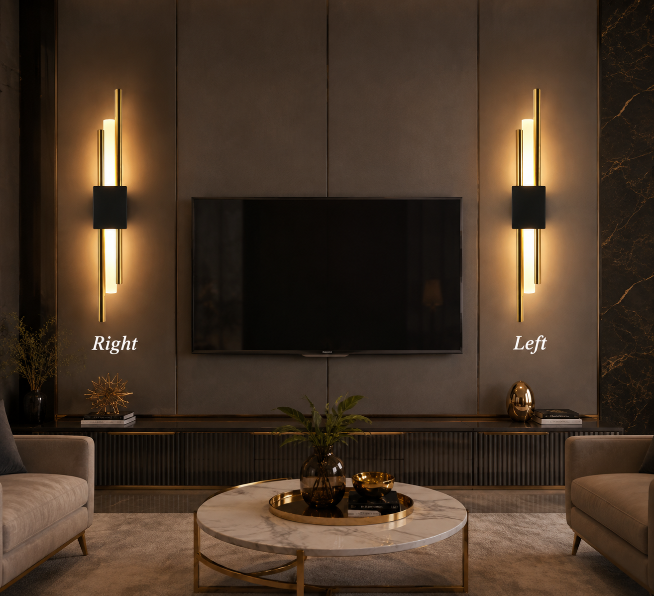 Modern Nordic LED Wall Sconce for Bedroom, Hotel & Corridor