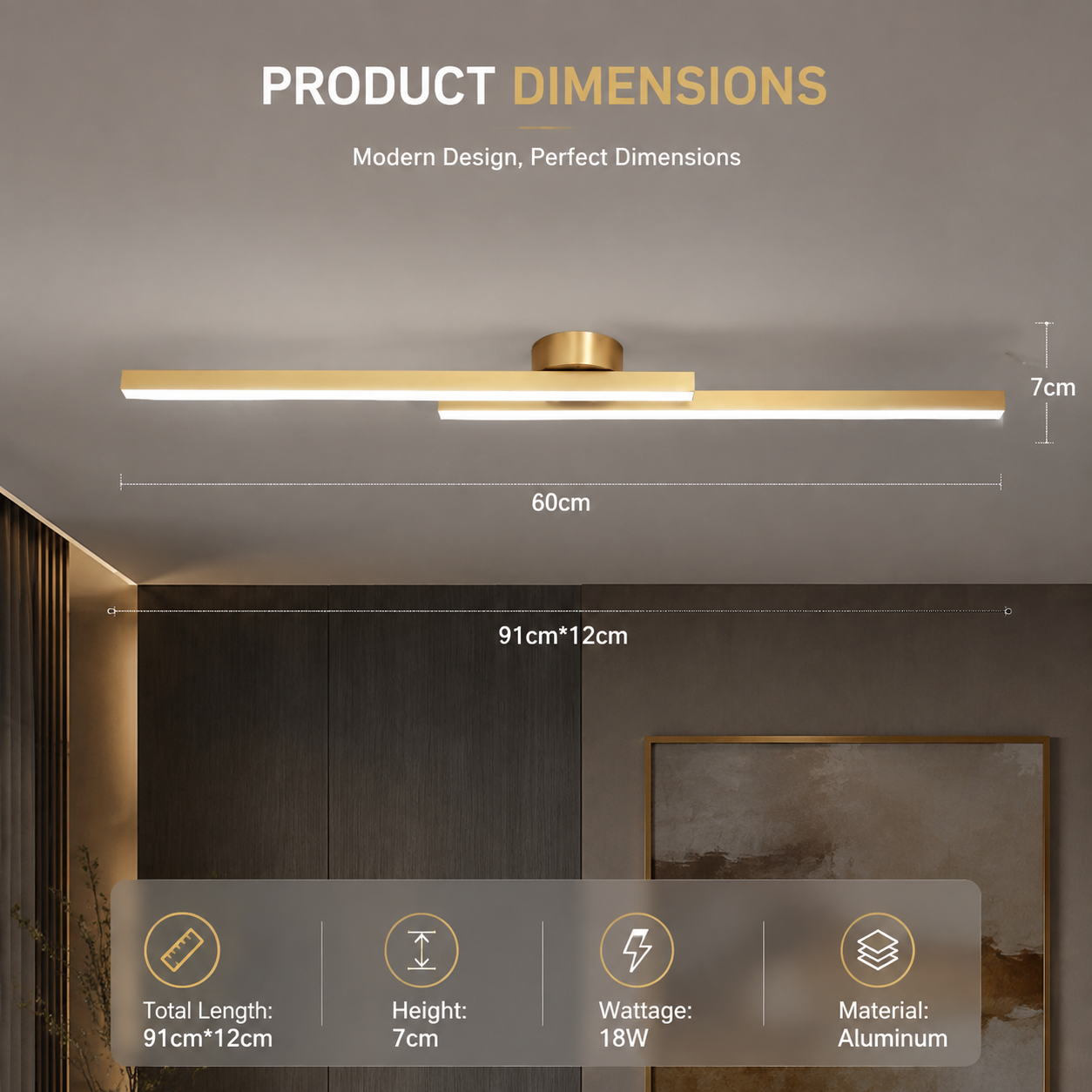 Modern Nordic LED Wall Sconce for Bedroom, Hotel & Corridor