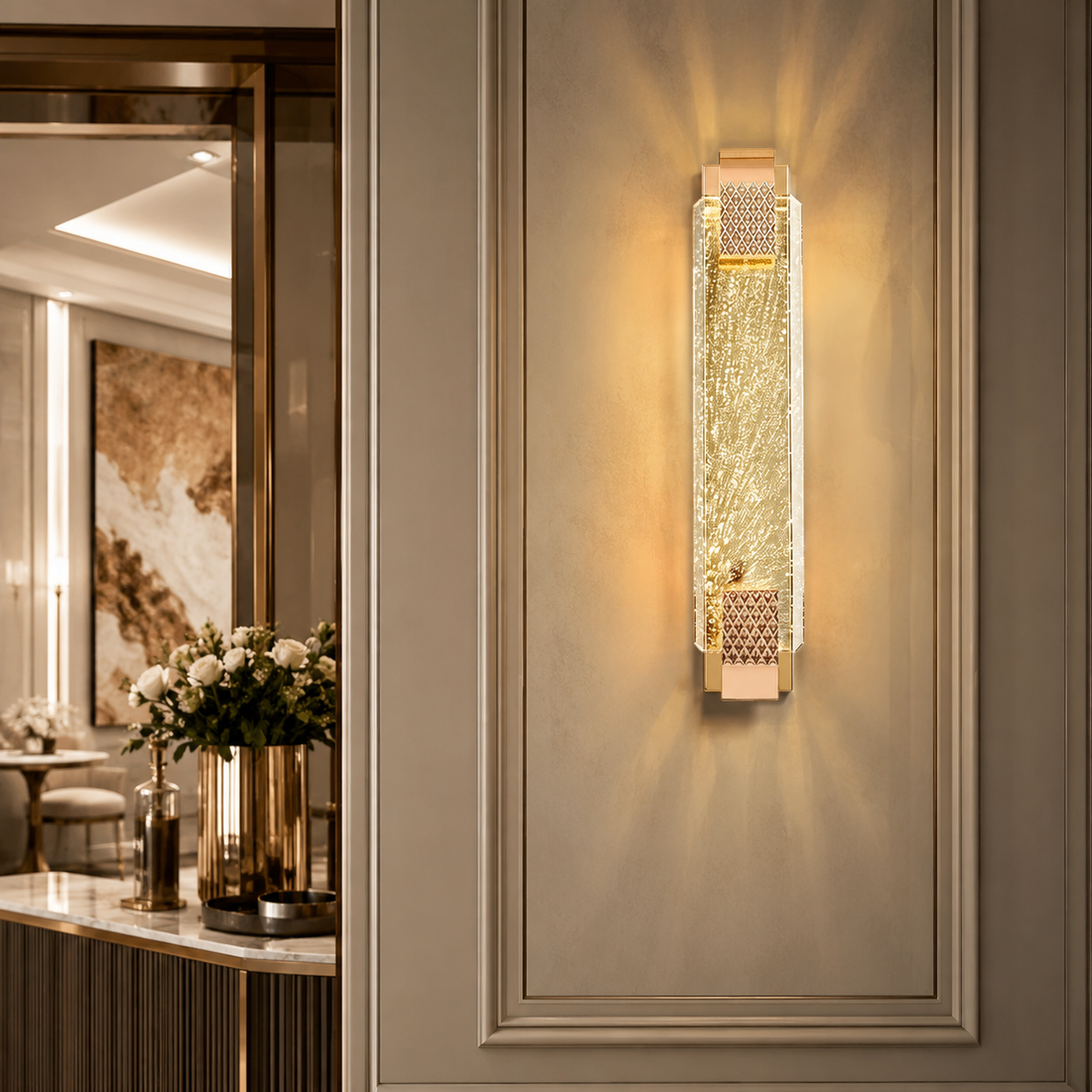 Luxury Crystal Bubble Wall Sconce