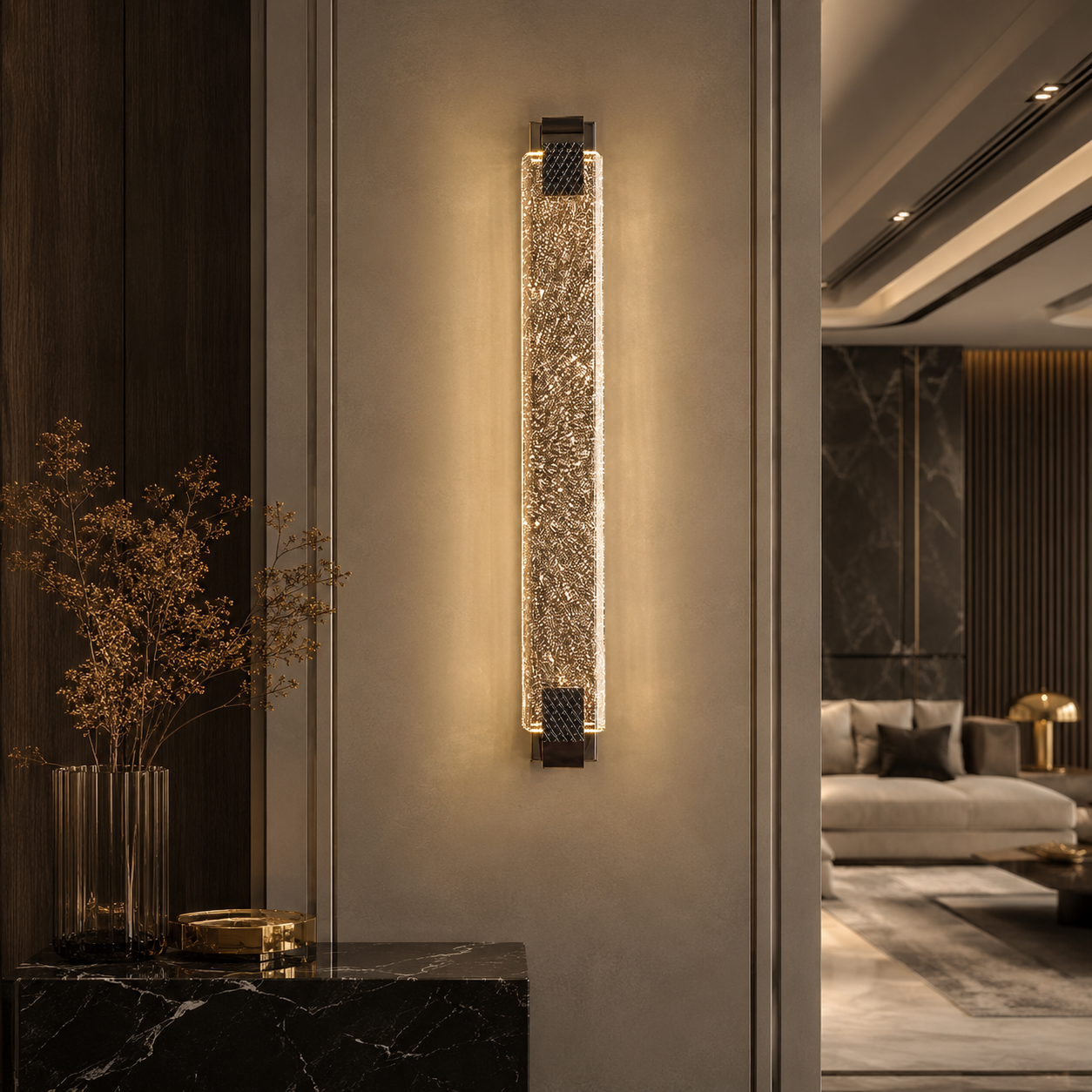 Luxury Crystal Bubble Wall Sconce